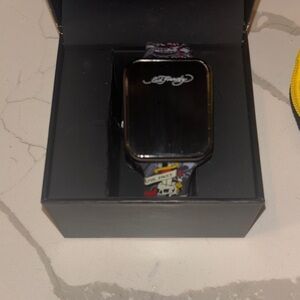 Ed hardy digital Skull Pattern Watch